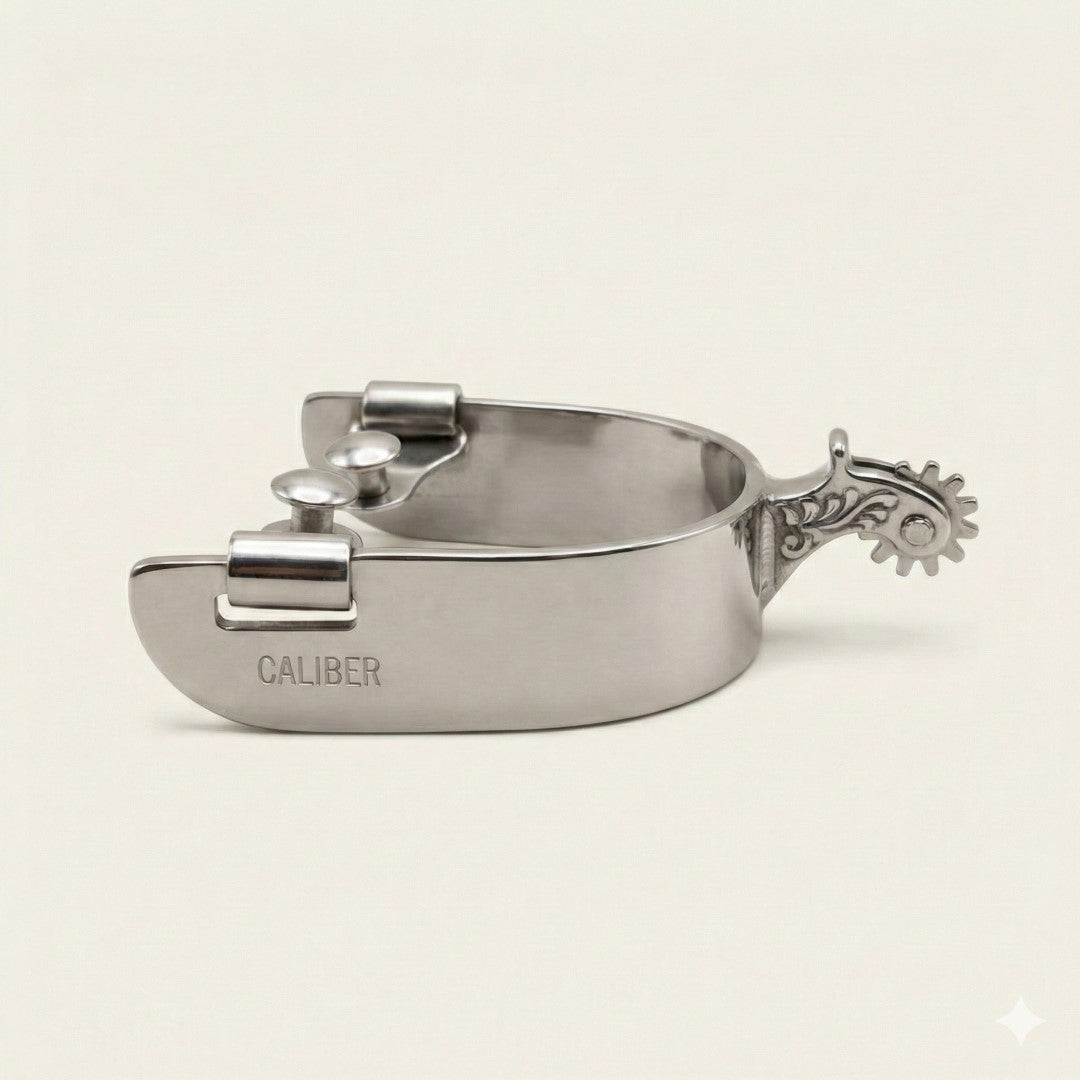 Espora 1/4 Inox Cao Topete Bordado Roseta 8668