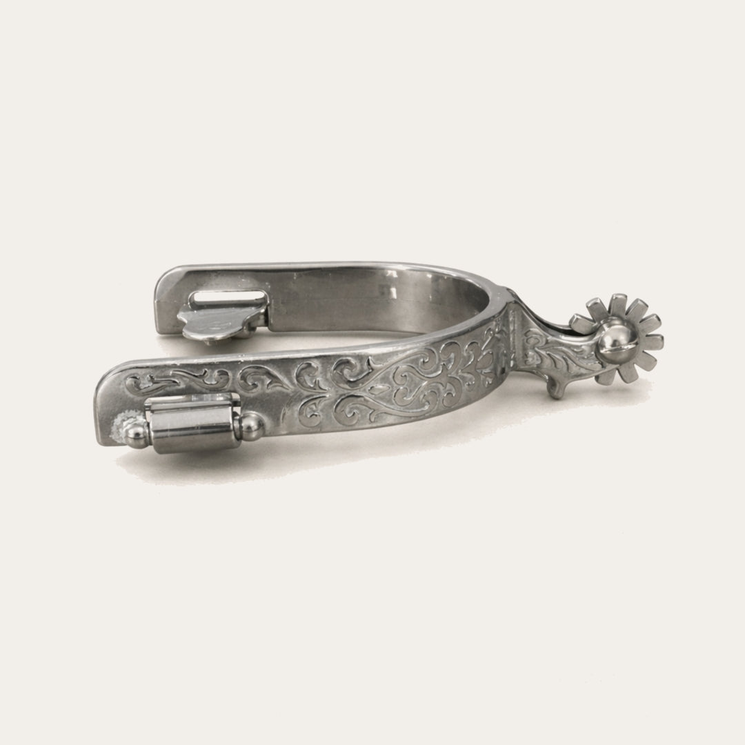 Espora Topete 3/4 Arco Cao Bordado Roseta Inox 5917