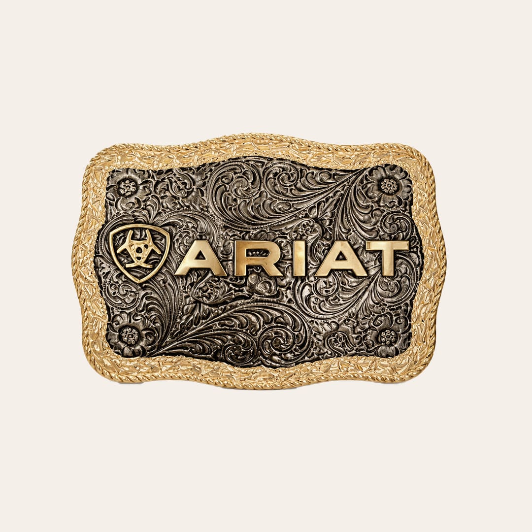 Fivela Ariat Western Deluxe Bicolor Metal Premium Importada A37014